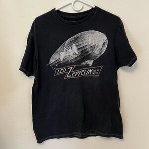 Book & Republic T-Shirt Led Zeppelin Black Size L Men's